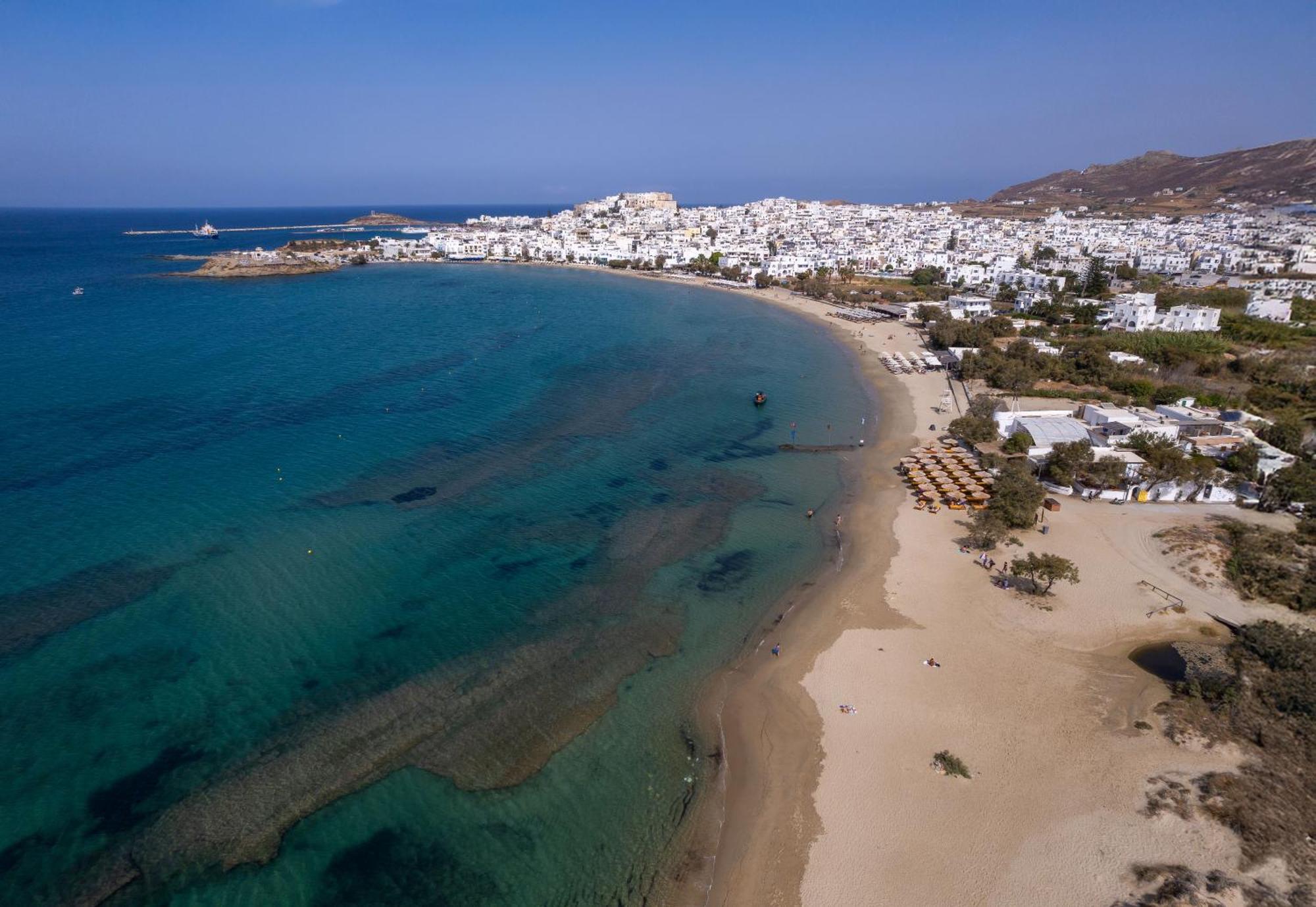 Flisvos Beach Apartments Naxos City ภายนอก รูปภาพ